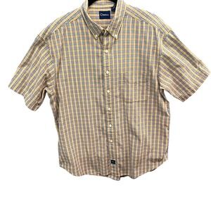 Catalina Shirt - Men's Large - Plaid Short Sleeve BD Orange Blue